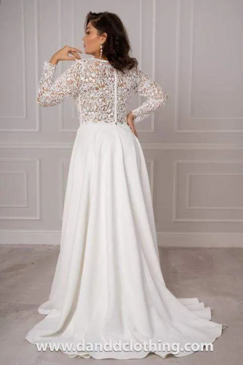 A-Line Wedding Gown With Lace