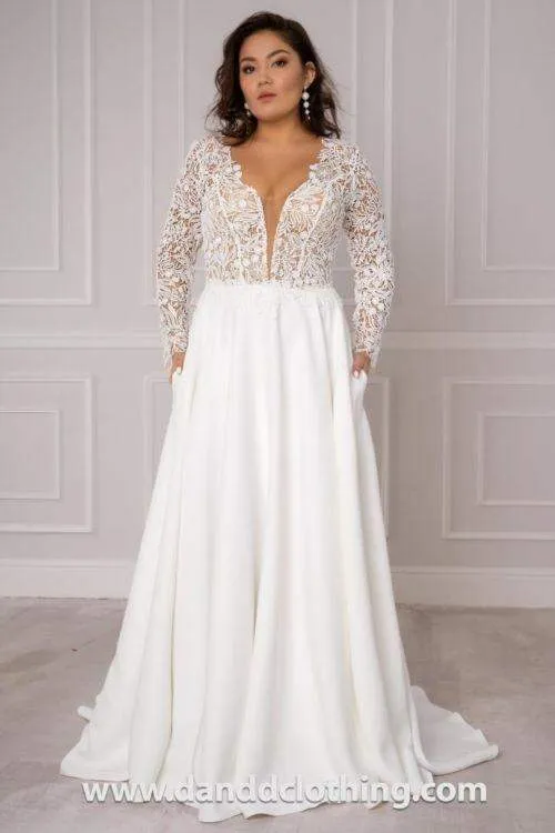 A-Line Wedding Gown With Lace
